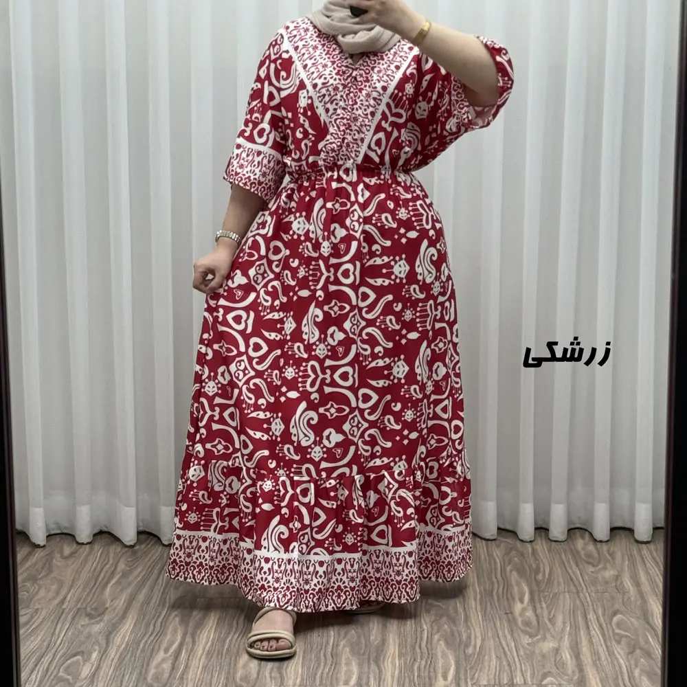 تصویر ۵ برای "پیراهن فلور بوگاتی چپ و راستی مدل دنیا کد Sh2034"