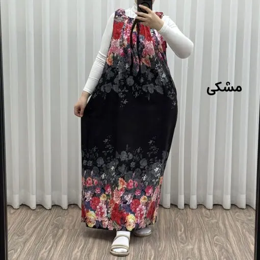 تصویر ۱ برای "پیراهن ساحلی زنانه آستین حلقه حاشیه دار کد A2090"