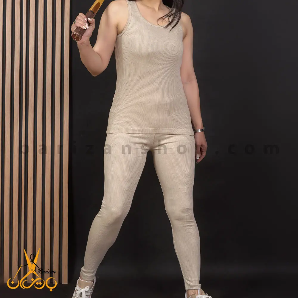 تصویر اصلی ست تاپ و شلوار زنانه کبریتی