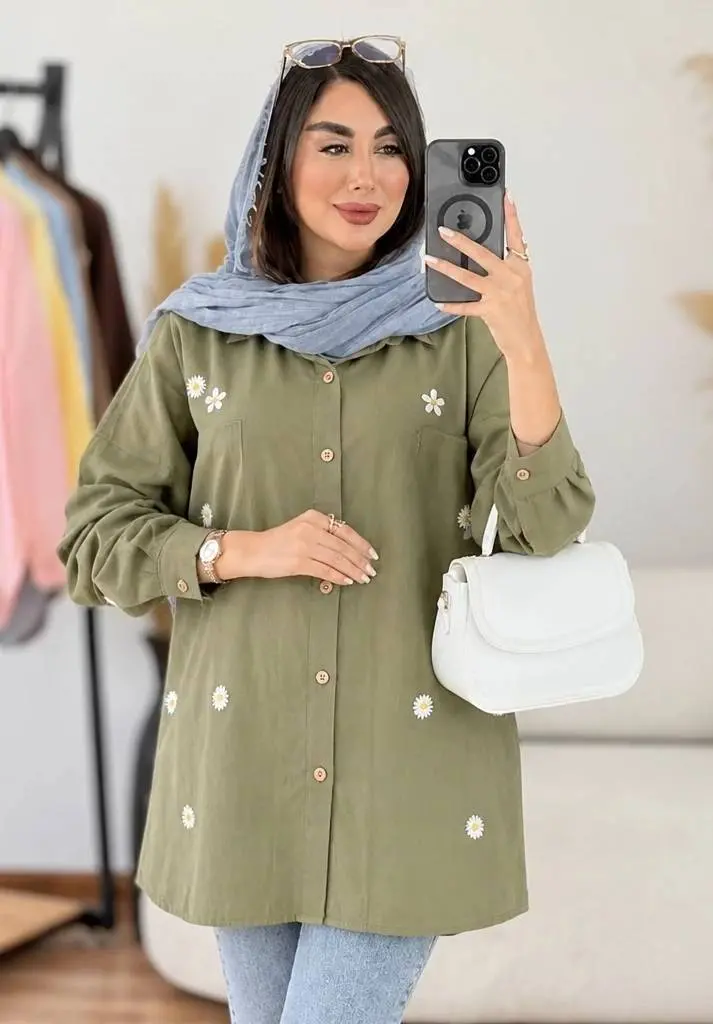 تصویر ۵ برای "شومیز آسایش مناسب استایل روزانه"