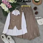 تصویر ۵ برای "ست شومیز و دامن ژینا (مرسده ) شیک و مناسب مهمانی"